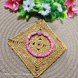 rose pink multibeaded bracelet