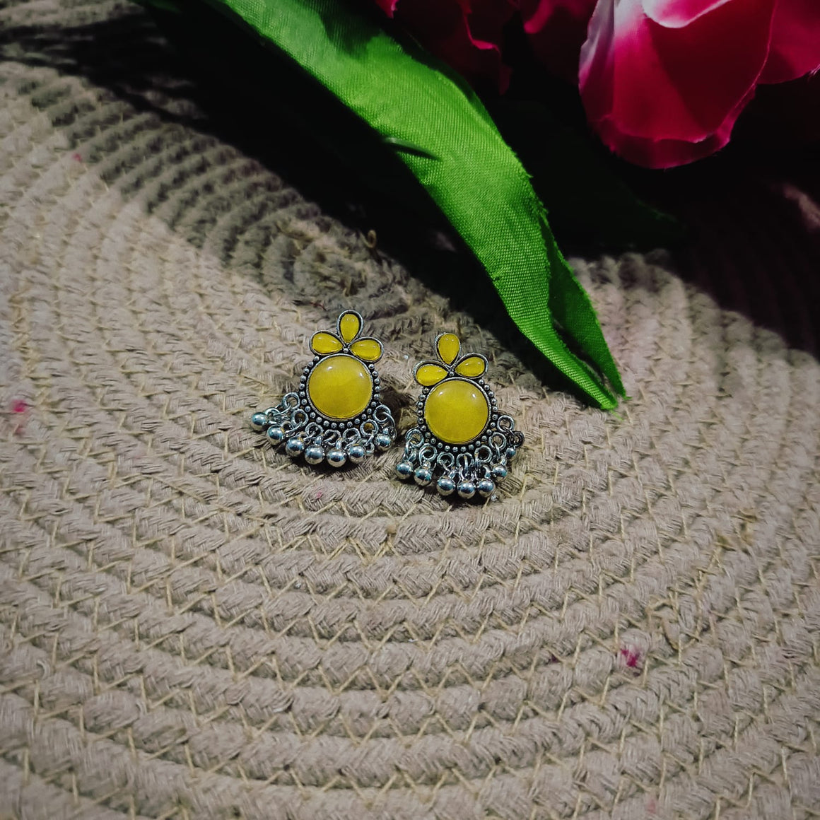 oxidised kundan neccklace