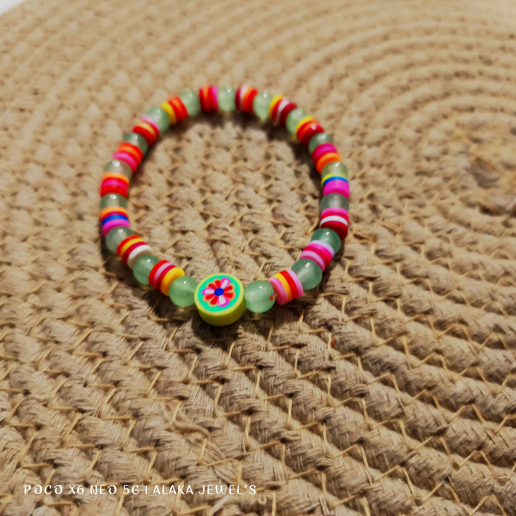 Multicolour foam bracelet