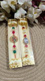 Premium Kundan designer rakhi (2 piece)
